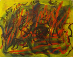 Variations symphoniques  Acrylique sur toile de lin  0,76m x 0,60m