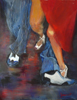 Tango Acrylique sur toile de lin  1,00m x 0,80m