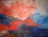 La colère de Gaïa Acrylique sur toile de lin 0,76m x 1,00m